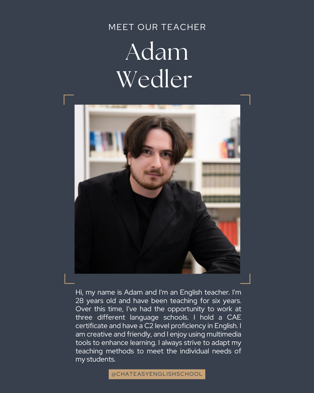 Teacher Adam Wedler